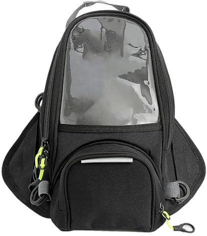 Dtaigou Magnetischer Motorrad-Tankrucksack, Wasserdichter Motorrad-Tankrucksack mit großem Stauraum und stabiler Befestigung für Motorräder