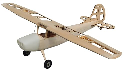 Cessna L-19 Bird Dog - Kit aereo modello, scala 1:15, apertura alare 749 mm, parti in legno taglio laser, profilo Clark-Y, lunghezza 500 mm, 180 g RTF, kit da costruzione in legno, modello aereo da