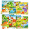 MisFun Set Kinderpuzzle ab 3, Dino-Puzzles ab 3, DREI Schwierigkeitsgrade Dinosaurier Puzzle, Vorschule Lehrreiches Spielzeug, Rahmenpuzzle für Kinder, Kinderspielzeug Puzzle ab 3 4 5 Jahre