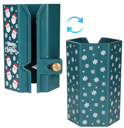 Coupe Papier d'Emballage, Outil Coupe Papier Cadeau Coupe Papier Cadeau de Noël Vacances Coupe Papier Cadeau Rouleau Curseur, pour Noël Anniversaires Mariages Cadeaux Fournitures (Vert Foncé)