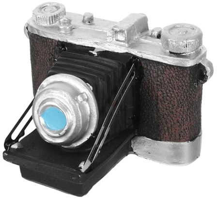 Garneck Ornements D'appareil Photo Ancien Décoration Européenne pour La Maison Statue De Bureau Accessoire De Caméra Modèle De Caméra Créatif Décor D'appareil Photo Vintage Coffee Résine