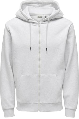 Only & Sons Herren Onsceres Zip THR. Hoodie Sweat Noos