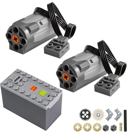 Zylopa Kit de pièces Techniques Powerfunction M-Motor-8883 AAA-Battery-Box-88000 Technic-Pieces