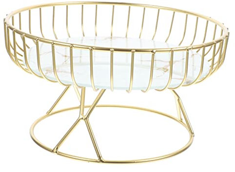 OFFSCH Iron Fruit Basket Metal Wire Round Basket for Kitchen Counter Home Decor