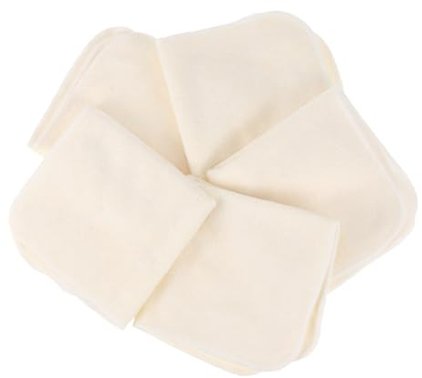 LIFKOME 5pcs Washable Saliva Towel Reusable Boy Girl Boy Girl Face Wipes for Bathing and Cleaning