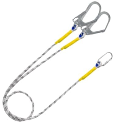 MagiDeal Harnais de sécurité, longe, équipement de protection, sangle à outils avec connecteur à crochet, ceinture de sécurité de travail pour hommes et, 300cm