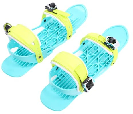 RiToEasysports Verstellbare Mini -Ski -Skates, Kompakt Leicht zu Tragen Winterschuhe, Snowblades Skiboard Skier für Schnee und EIS, Stabilität und Gleitgleit mit Vielseitiger Leistung, Befestigen