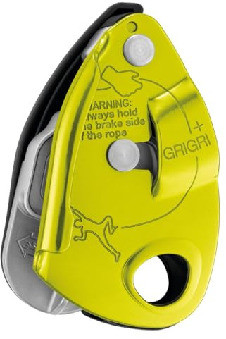 PETZL GRIGRI + Belay Device with Cam-Assisted Blocking and Anti-Panic Handle, Suitable for Learners and Intensive Use