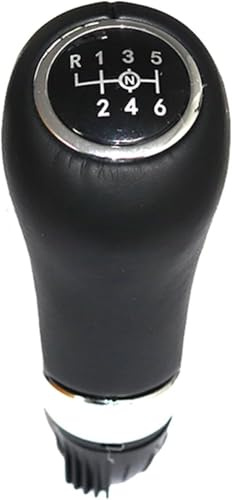 Pomo de palanca de cambios de coche Pomo de palanca cambios manual 6 velocidades para coche, funda protectora para MERCEDES para Benz CLASE C W203 S203 CL203 2000-2004(8mm Hole Knob)