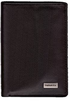 Portefeuille en Cuir - Taille15cm*10cm Elephant d'or (Noir)