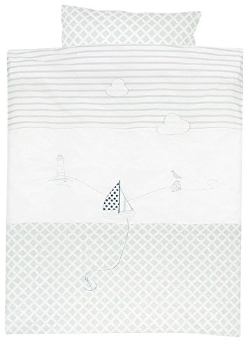 Alvi Bettwäsche Applikation Meerlust bleu 100x135cm