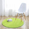 Fouriding Einfarbig Rund Teppich weicher Kurzflor Teppiche fürs Wohnzimmer, Esszimmer, Kinderzimmer, Schlafzimmer und die Küche geeignet Hellgrün 80cm