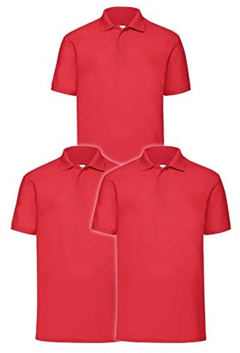 Fruit of the Loom Herren Poloshirt (3er Pack)