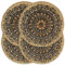 vidaXL 4X Tischset Platzmatte Platzset Platzdeckchen Platzdecke Tischdeko Platzmatten Tischmatte Tisch Untersetzer Dunkelblau 38cm Rund Jute