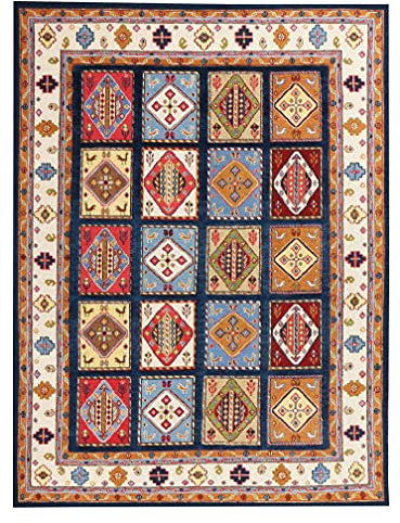 Griffith mehrfarbiges Sumak-Muster, 170 x 240 cm, traditionelles, handgeknüpftes modernes Design