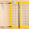Beach-Volleyball-Turniernetz DVV-1, ca. 3 mm, 9,5 x 1,0 m, Einfassung gelb