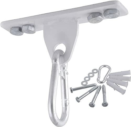 Senshi Japan Gancio da soffitto per sacco da boxe, per sacco da boxe, con staffa per sacco da boxe, perfetto per sacchi da boxe a parete o a soffitto, può contenere MMA, boxe, Muay Thai borse fino a