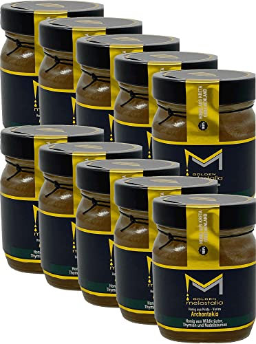 Wildkräuterhonig Golden Melostalia Archontakis 10 x 400g Glas aus Kreta Griechenland