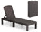 BOLLI Bain de Soleil - Chaise Longue Jardin Exterieur - Résine Imitation rotin tressé - Coussin - Dossier réglable - Gris Sparkle (Bain de Soleil (sans Coussin))