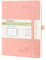 POPRUN Kalender 2025 Monatsplaner A5 (Jul.2024 - Dez.2025) - 18 Monate Monatskalender Softcover 22 x 16,5 cm - 1 Monat 4 Seiten, mit PU-Leder, 100 GSM Papier - Rosa