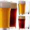 IMPERIAL Pint Biergläser Set 6 Stück 500ml (max 700ml) Pintgläser aus Crystalline Glas 0,7L Spülmaschinenfest Nonic Pint