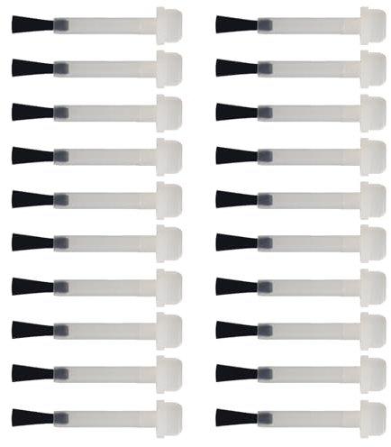 20pcs Nail Polish Brush Replacement Nail Applicator Nail Paint Brush Set Nail Varnish Brushes for Nail Art Gel Nails Home Salon Dip Nail Polish Powder Base Coat Top Coat