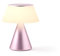 Lexon Lampe de chevet LED LUMA L, Grande lampe de table sans fil tactile avec variateur d'intensité et synchronisation multi lampes, 9 couleurs de lumière rechargeable - Rose Pâle