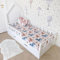 Hausbett 80x200 Mit Rausfallschutz Weiß - Lilo Nuo - Kinderbett mit Bettkasten - Kinderbett Haus - Rausfallschutz Bett Holz für Kinderzimmer - Kinderbett Mädchen und Jungen