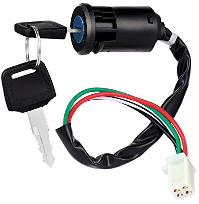 Start Key Lock Schalter 4 Zündkabel für 50-250cc ATV Dirt Bike Scooter