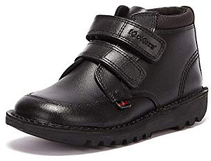 Kickers Boy's Kick Scuff Hi School Shoes | Smart Everyday School Look | Everyday Comfort Fit, Cushioned for All-Day Wear
