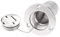 Mtsooning 1,5 Zoll/ 38 mm Bootsdeck-Kraftstofffüller, Marine-Tankdeckel aus Edelstahl, Wassereinspritzanschluss für Boote, Yacht, LKWs, Wohnwagen
