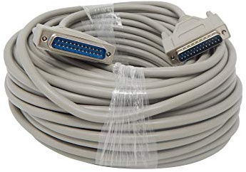 Your Cable Store Serielles DB25-Kabel (25-polig, Stecker auf Stecker, RS232), 30 m