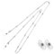 Eli-time Brillenkette für Frauen Transparenter Zirkon Sonnenbrillenkette/Brillenhalter/Brillenhalskabel