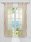 ESLIR 2er Set Flächenvorhänge Schiebegardinen Voile Gardinen mit Schlaufen Schiebevorhang Transparent Vorhang Wellen Muster Sand BxH 57x225cm 2 Stück