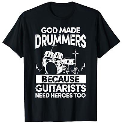 Schlagzeug Tshirt Drumset Kinder Drums für Herren Drummer T-Shirt