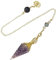 TOFBS Kegelförmiges Pendel Halskette Chakra Edelstein Kristall Heilstein Schmuck Mehrfarbig Vintage Kette