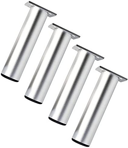 Qrity 150mm Höhe Möbel Beine Schrankfüße Aluminiumlegierung Küchenfüße Sofa Füße Metall Tischbeine