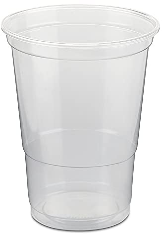 LogiPack GeRo Trinkbecher | Eichstrich 0,4l | Bierbecher Plastikbecher Einwegbecher aus Kunststoff PP (Polypropylen), Transparent klar | Ausschankbecher (200)