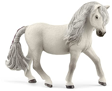 schleich HORSE CLUB 13942 Realistische Islandponystute, Pferde Spielzeug Figur - Islandponystute Pferd Actionfigur, Bauernhof Spielzeug für Jungen und Mädchen ab 5 Jahren