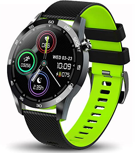 KuSONG Smartwatch Reloj Inteligente Hombre Mujer Pulsera Actividad Inteligente con Pulsómetro Monitors de Sueño Caloría Notificación Smart Watch para Android iOS (verde)
