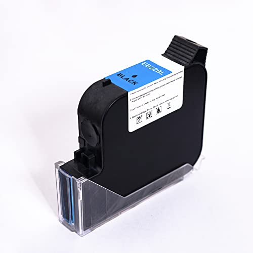 UPRINTJET EB22BL Original 25,4mm Tintenpatrone Lösungsmittel Schnell Trocknend 42 ml Tintenpatrone Ersatz für B35 Hand-Tintenstrahldrucker - Schwarz