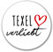 Huuraa Aufkleber Texel verliebt Geschenk 10cm Sticker Texel Geschenkidee