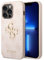 Guess PU 4G Metal Logo case iPhone 14 Pro pink, GUHCP14L4GMGGR, schwarz