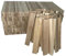 Aleko Premium Brennholz und Holzkohle aus Eschenholz - natürlichen Bio-Kaminanzünder - Kaminholz, Anzündholz - 6 kg