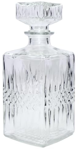 Whisky Karaffe Dekanter Flasche Cognac Scotch Likör Glaskaraffe Glas 855ml MD1