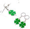 Porte-clés cadeau trèfle à quatre feuilles porte-bonheur porte-bonheur pendentif nouvel emploi nouvel an pour femme petite amie collègue (2 pièces)