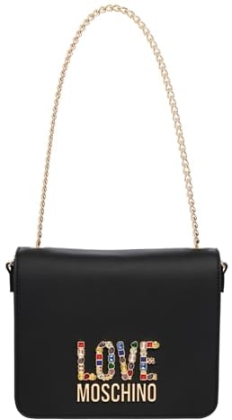 Love Moschino Damen Schultertasche, Schwarz Schultertasche, Schwarz