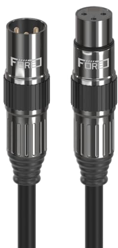 FORE Mikrofonkabel XLR Stecker auf XLR Busche Kabel 6m 1-Stück