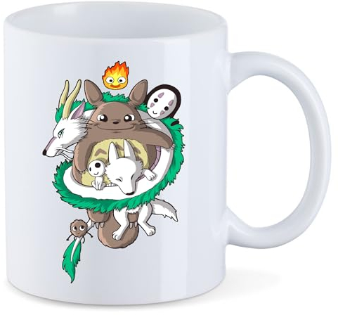 T-Nerds - Studio Totoro - Tasse Mug Kaffeetasse Teetasse - Weiß