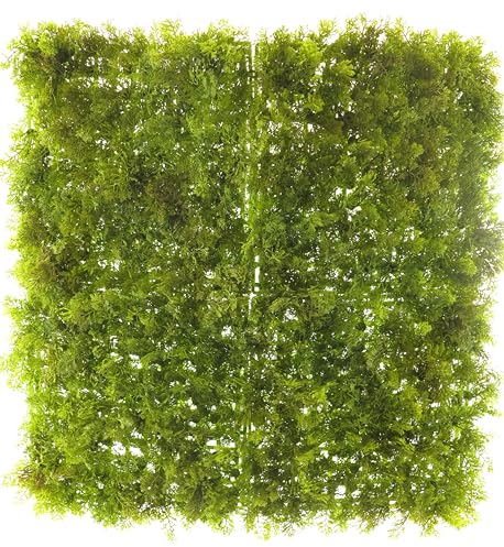 mucplants künstliche Moosmatte grün feuerbeständig 50 x 50 cm Kunstpflanze Moos Wanddeko Matte Rasen Gras